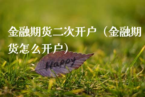 金融期货二次开户（金融期货怎么开户）_https://www.zcsm.com.cn_期货培训_第1张