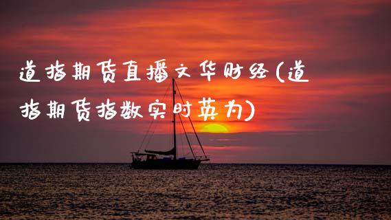 道指期货直播文华财经(道指期货指数实时英为)_https://www.zcsm.com.cn_期货培训_第1张