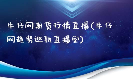 牛仔网期货行情直播(牛仔网趋势巡航直播室)_https://www.zcsm.com.cn_原油期货_第1张