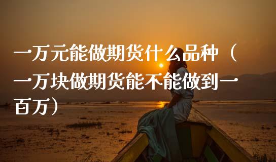 一万元能做期货什么品种（一万块做期货能不能做到一百万）_https://www.zcsm.com.cn_期货喊单_第1张