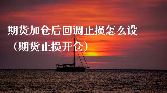 期货加仓后回调止损怎么设（期货止损开仓）_https://www.zcsm.com.cn_期货交易_第1张