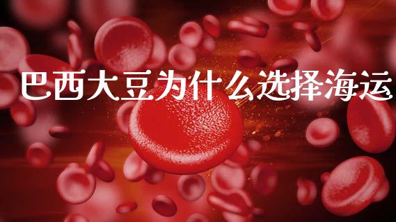 巴西大豆为什么选择海运_https://www.zcsm.com.cn_期货交易_第1张