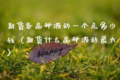 期货各品种波动一个点多少钱（期货什么品种波动最大）_https://www.zcsm.com.cn_期货喊单_第1张
