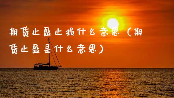 期货止盈止损什么意思（期货止盈是什么意思）_https://www.zcsm.com.cn_期货交易_第1张