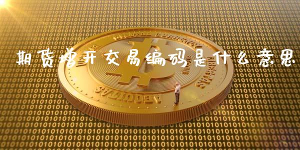 期货增开交易编码是什么意思_https://www.zcsm.com.cn_期货喊单_第1张