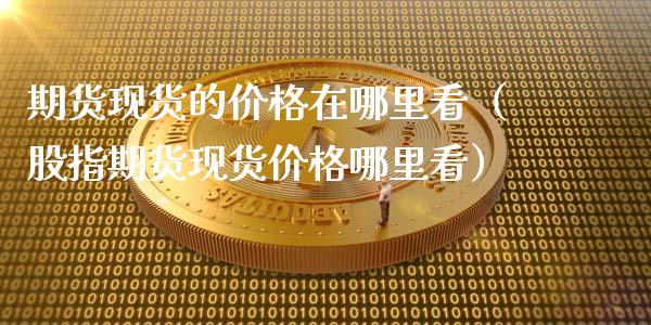 期货现货的价格在哪里看（股指期货现货价格哪里看）_https://www.zcsm.com.cn_期货行情_第1张