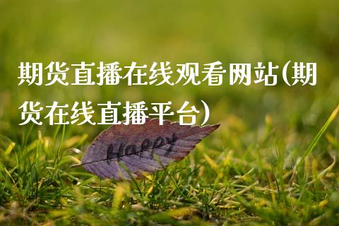 期货直播在线观看网站(期货在线直播平台)_https://www.zcsm.com.cn_期货培训_第1张