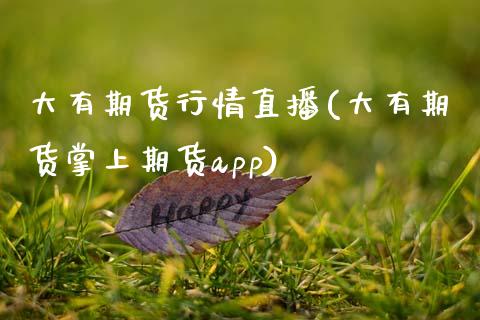 大有期货行情直播(大有期货掌上期货app)_https://www.zcsm.com.cn_原油期货_第1张