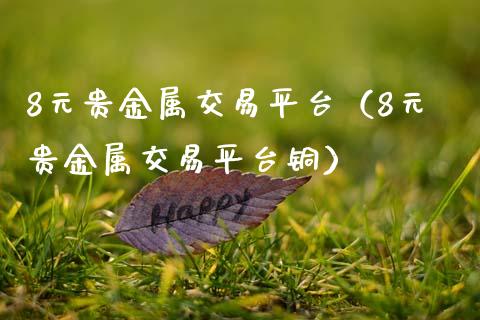 8元贵金属交易平台（8元贵金属交易平台铜）_https://www.zcsm.com.cn_期货行情_第1张