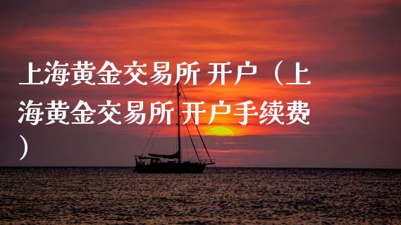 上海黄金交易所 开户（上海黄金交易所 开户手续费）_https://www.zcsm.com.cn_期货培训_第1张