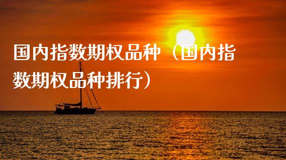 国内指数期权品种（国内指数期权品种排行）_https://www.zcsm.com.cn_期货喊单_第1张