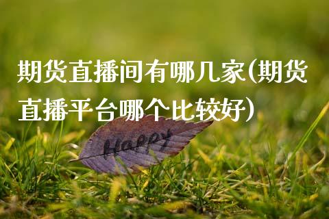 期货直播间有哪几家(期货直播平台哪个比较好)_https://www.zcsm.com.cn_期货培训_第1张
