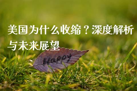 美国为什么收缩？深度解析与未来展望_https://www.zcsm.com.cn_原油期货_第1张