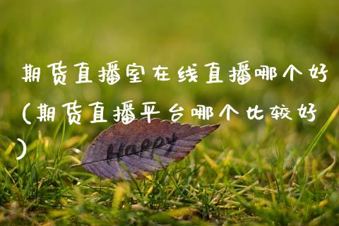 期货直播室在线直播哪个好(期货直播平台哪个比较好)_https://www.zcsm.com.cn_期货喊单_第1张