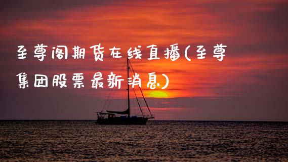 至尊阁期货在线直播(至尊集团股票最新消息)_https://www.zcsm.com.cn_期货喊单_第1张