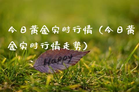今日黄金实时行情（今日黄金实时行情走势）_https://www.zcsm.com.cn_期货行情_第1张