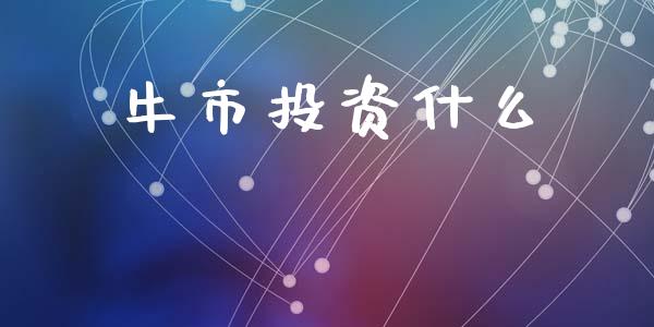 牛市投资什么_https://www.zcsm.com.cn_期货百科_第1张