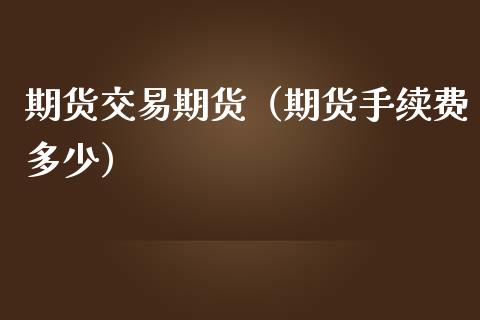 期货交易期货（期货手续费多少）_https://www.zcsm.com.cn_期货交易_第1张