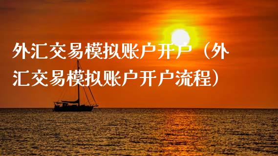 外汇交易模拟账户开户（外汇交易模拟账户开户流程）_https://www.zcsm.com.cn_期货培训_第1张