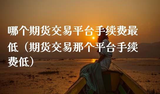 哪个期货交易平台手续费最低（期货交易那个平台手续费低）_https://www.zcsm.com.cn_期货交易_第1张