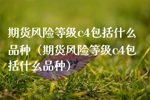 期货风险等级c4包括什么品种（期货风险等级c4包括什么品种）_https://www.zcsm.com.cn_期货喊单_第1张