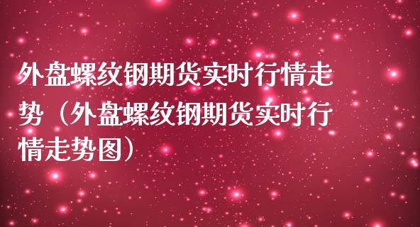 外盘螺纹钢期货实时行情走势（外盘螺纹钢期货实时行情走势图）_https://www.zcsm.com.cn_期货喊单_第1张