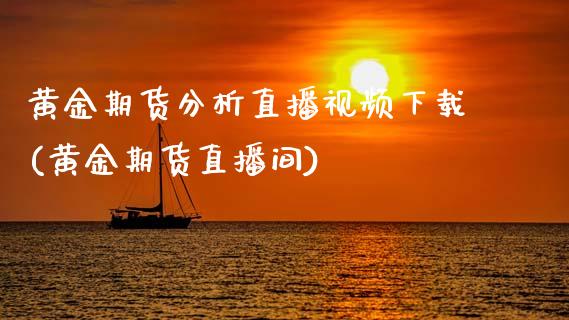 黄金期货分析直播视频下载(黄金期货直播间)_https://www.zcsm.com.cn_期货培训_第1张