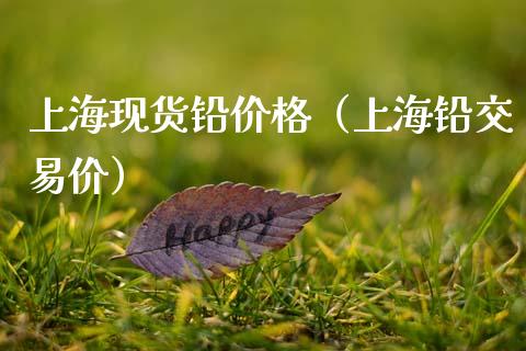 上海现货铅价格（上海铅交易价）_https://www.zcsm.com.cn_期货喊单_第1张