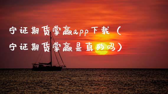 宁证期货掌赢app下载（宁证期货掌赢是真的吗）_https://www.zcsm.com.cn_原油期货_第1张