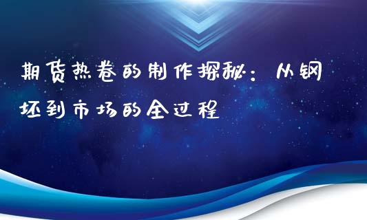 期货热卷的制作探秘：从钢坯到市场的全过程_https://www.zcsm.com.cn_期货喊单_第1张