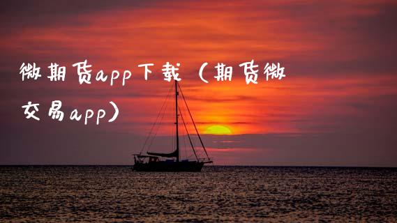 微期货app下载（期货微交易app）_https://www.zcsm.com.cn_期货百科_第1张
