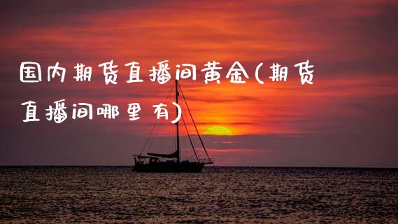 国内期货直播间黄金(期货直播间哪里有)_https://www.zcsm.com.cn_期货培训_第1张