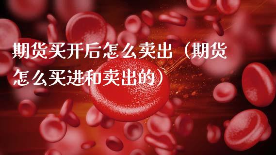 期货买开后怎么卖出（期货怎么买进和卖出的）_https://www.zcsm.com.cn_期货培训_第1张