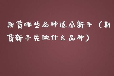 期货哪些品种适合新手（期货新手先做什么品种）_https://www.zcsm.com.cn_期货喊单_第1张