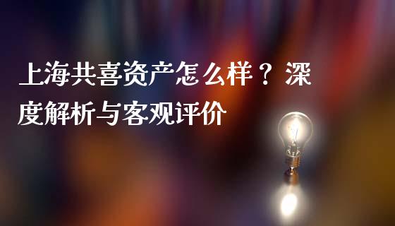 上海共喜资产怎么样？ 深度解析与客观评价_https://www.zcsm.com.cn_期货喊单_第1张