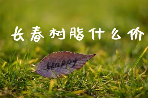 长春树脂什么价_https://www.zcsm.com.cn_期货喊单_第1张