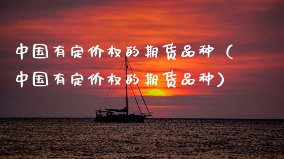 中国有定价权的期货品种（中国有定价权的期货品种）_https://www.zcsm.com.cn_期货喊单_第1张