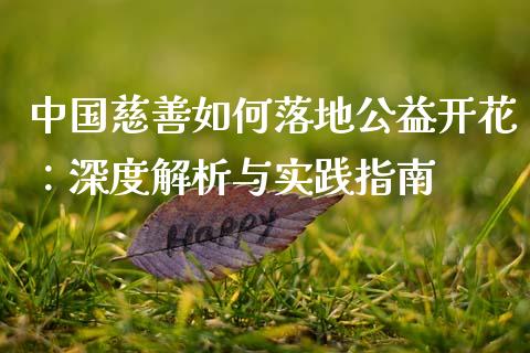 中国慈善如何落地公益开花：深度解析与实践指南_https://www.zcsm.com.cn_期货喊单_第1张