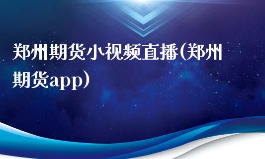 郑州期货小视频直播(郑州期货app)_https://www.zcsm.com.cn_期货培训_第1张