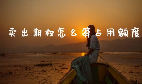 卖出期权怎么算占用额度_https://www.zcsm.com.cn_原油期货_第1张