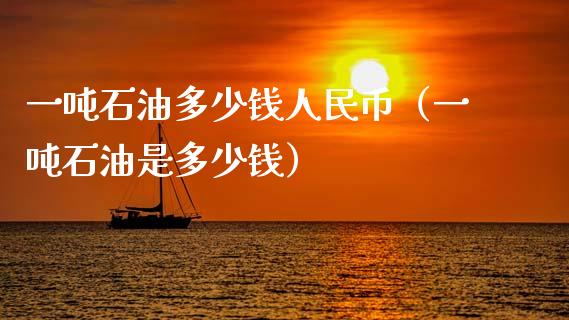一吨石油多少钱人民币（一吨石油是多少钱）_https://www.zcsm.com.cn_期货培训_第1张