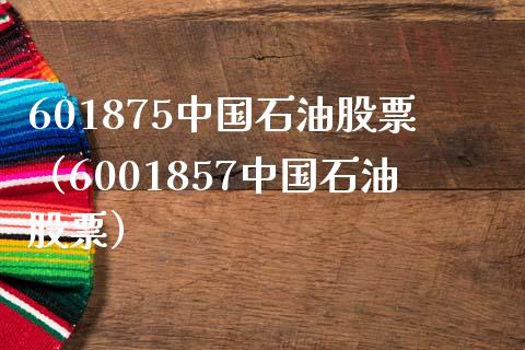 601875中国石油股票（6001857中国石油股票）_https://www.zcsm.com.cn_原油期货_第1张