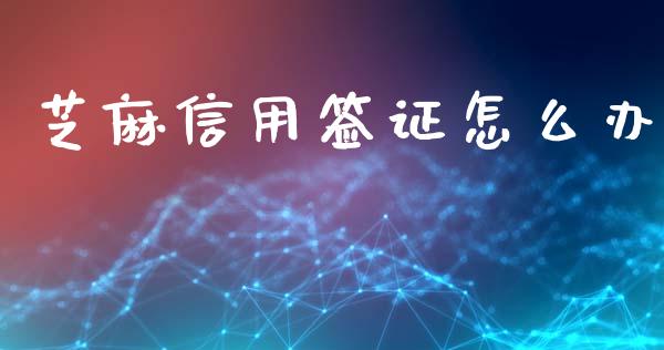 芝麻信用签证怎么办_https://www.zcsm.com.cn_期货行情_第1张
