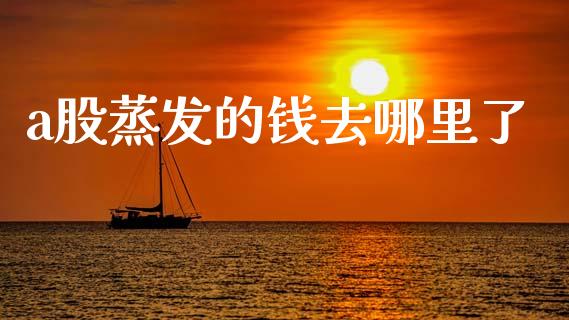 a股蒸发的钱去哪里了_https://www.zcsm.com.cn_期货喊单_第1张