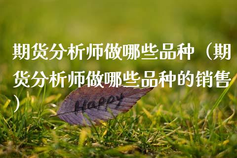 期货分析师做哪些品种（期货分析师做哪些品种的销售）_https://www.zcsm.com.cn_期货喊单_第1张