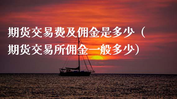 期货交易费及佣金是多少（期货交易所佣金一般多少）_https://www.zcsm.com.cn_期货培训_第1张
