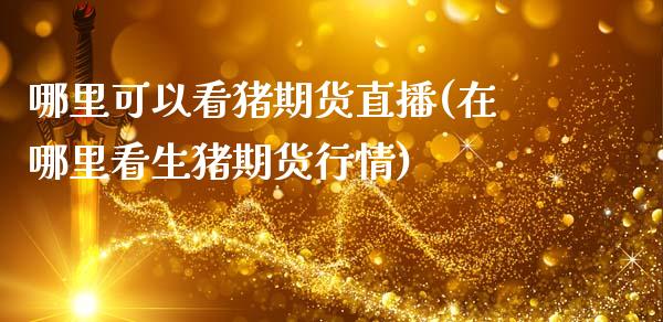 哪里可以看猪期货直播(在哪里看生猪期货行情)_https://www.zcsm.com.cn_期货百科_第1张