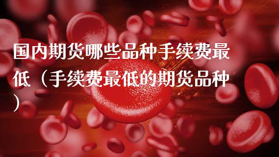 国内期货哪些品种手续费最低（手续费最低的期货品种）_https://www.zcsm.com.cn_期货喊单_第1张