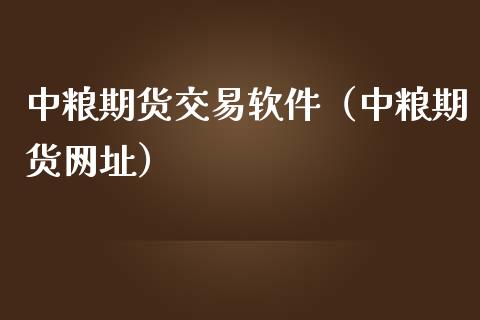 中粮期货交易软件（中粮期货网址）_https://www.zcsm.com.cn_原油期货_第1张