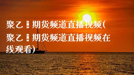 聚乙烯期货频道直播视频(聚乙烯期货频道直播视频在线观看)_https://www.zcsm.com.cn_期货喊单_第1张